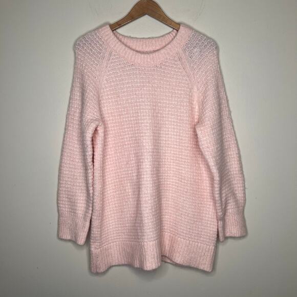 Lou & Grey Texturestitch Sweater Pullover Pink Size Large - Picture 2 of 6